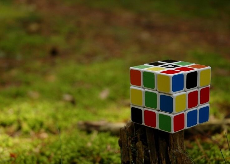 Rubik's cube dans la nature